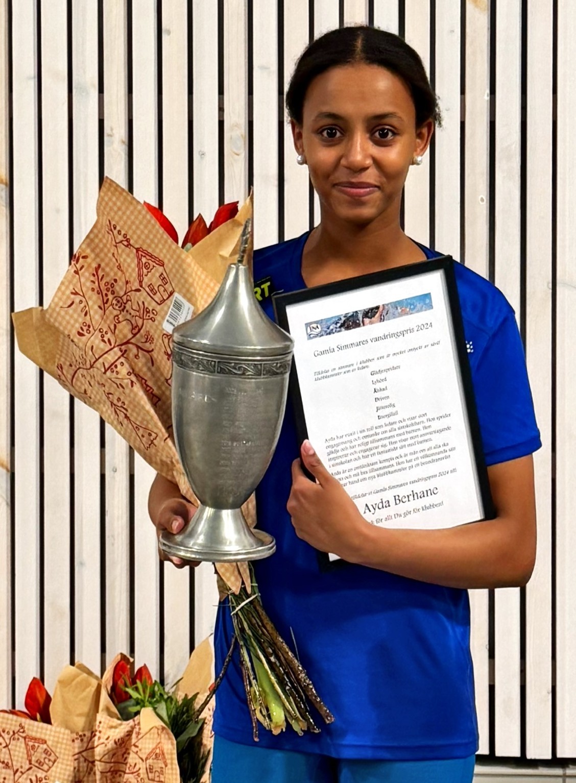 image: Grattis till Gamla Simmares Vandringspris 2024 Ayda Berhane