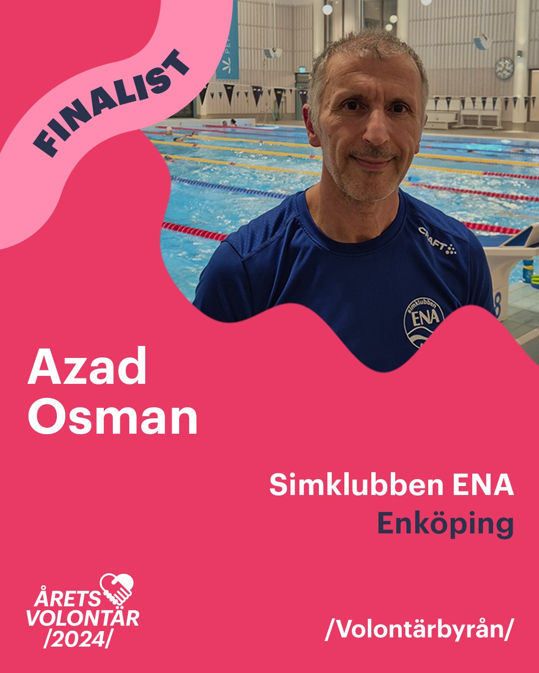 image: Vår tränare Azad Osman är en av finalisterna till Årets Volontär hos Volontärbyrån!